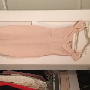 Asos blush pink bodycon dress